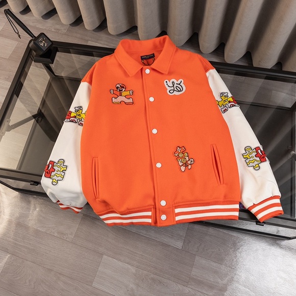 Louis Vuitton Other - Louis Vuitton Orange Baseball Jacket
